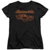 Batman Batmobile Womens T Shirt Black Officially Licensed