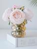 6 головок/связка искусственных цветов увлажняющая роза настоящий прикосновение свадебный букет роз свадебный цветочный праздничный стол домашний декор букет