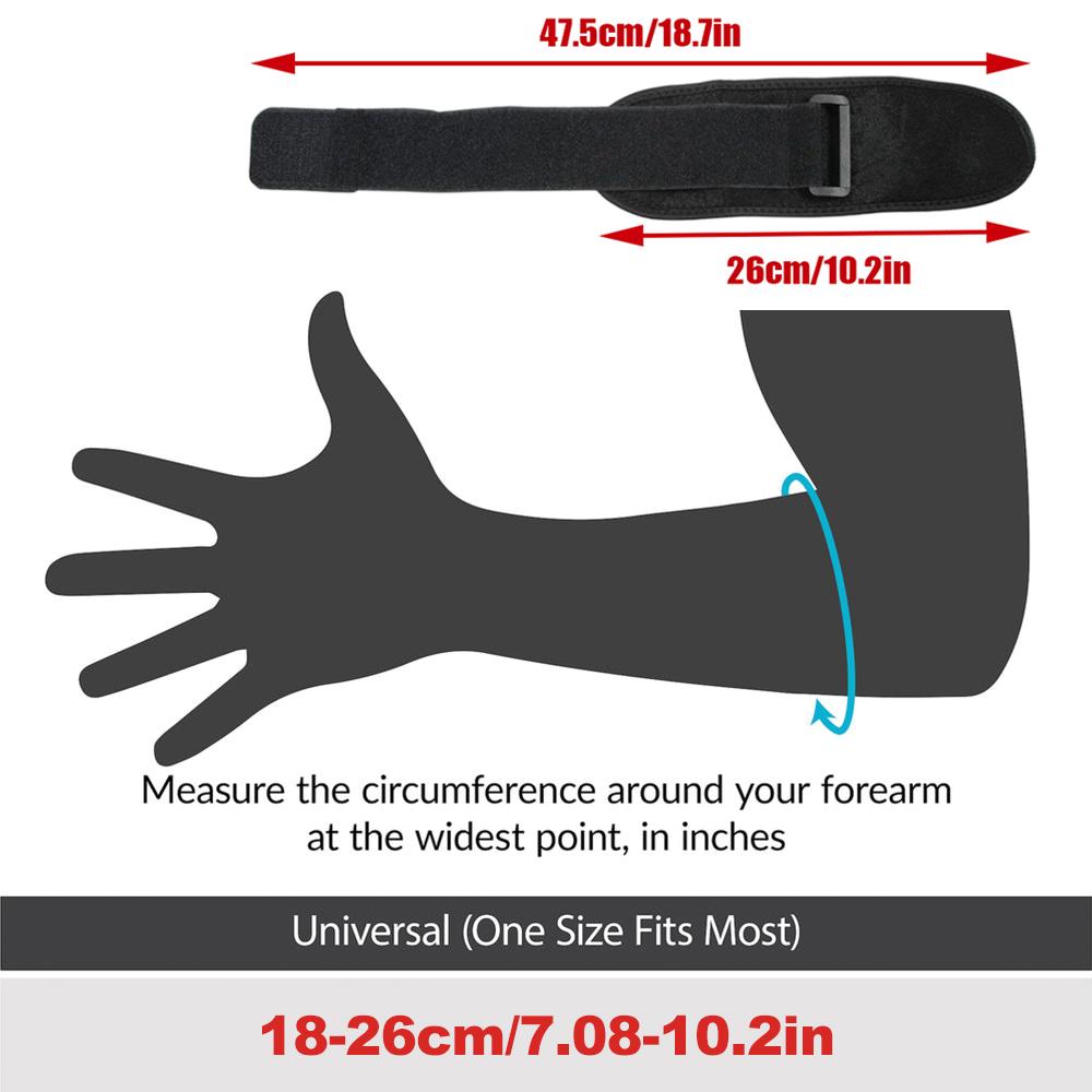 1 Pcs Elbow Brace Support Strap - Forearm Compression Sleeves, Fit Wrap Band For Weightlifting, Tennis & Sports Injury Recovery