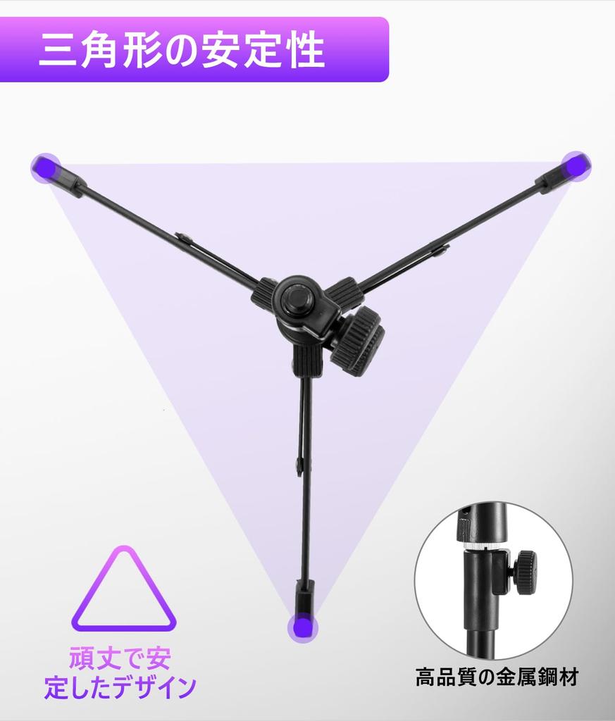 EmJTao выдвижной микрофон, мини-настольная микрофонная стойка с металлическим винтовым адаптером для микрофона, штативом, зажимом, 5/8"~3/8"