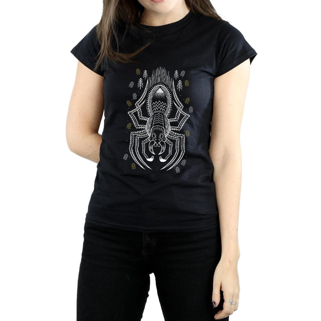 Harry Potter Womens/Ladies Aragog Line Art Cotton T-Shirt
