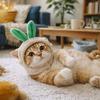 Костюм для питомца Мультяшная чесночная шапка для питомца Удобная мягкая теплая шапка для кошки Забавная шапка для собаки Зимний сезон