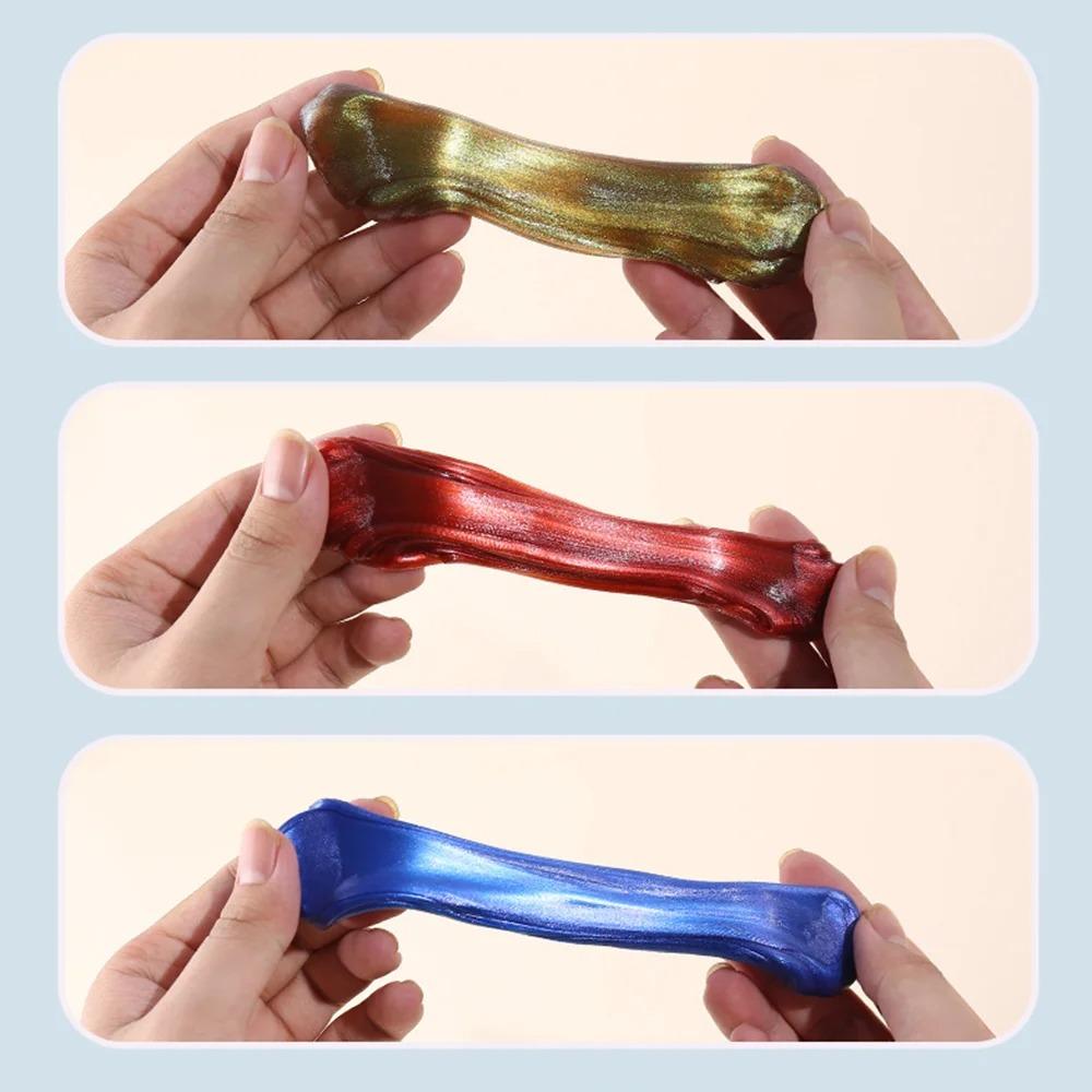 Clear Liquid Glass Slime Putty, Transparent Bouncing Slime, Nonsticky Stress Relief Toy for Students Adults DIY Handmade GiftS