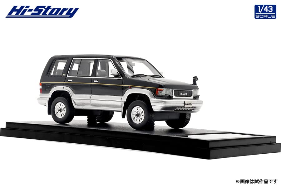 Hi Story Isuzu Big Horn Customized Ebony Silver Metallic Finished Product 1/43 (1993) Black/Light