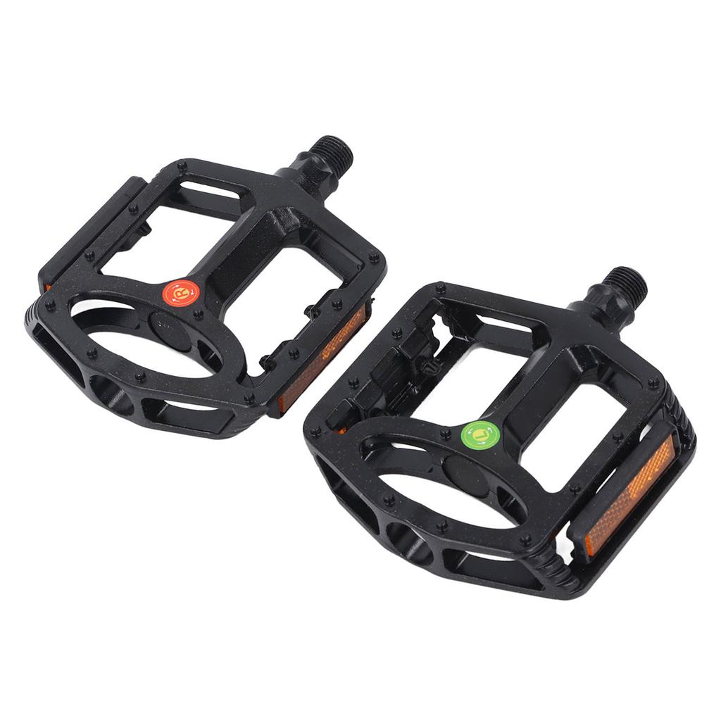 1 Pair Mountain Cycle Pedal Aluminum Alloy Non Slip Stable Flat Platform Pedal Replacement