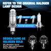 2 шт., двойная линза H4, светодиодные лампы для фар, мини-объектив проектора, светодиодные лампы H4, автомобильные фары, дальний/ближний свет, LHD 140 Вт, 40000LM, Plug& Play