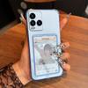 Прозрачный противоударный чехол для Vivo Y33T, Y33s, Y21T, Y21s, Y21 с держателем для карт