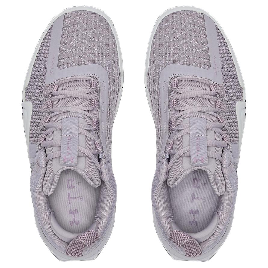 Under Armour Reign 6 Удобные Универсальные Повседневные Кроссовки с Низким Верхом Женские кроссовки Серый Розовый 3027342-009