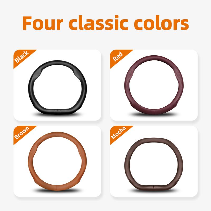 Suitable for Mg Ultra-Thin Breathable Leather Steering Wheel Cover Suitable for Zs Mg3 Hybrid Luxury 2025 One Mg4 Mulan Hs 5 6 Hector Gt Zt 4