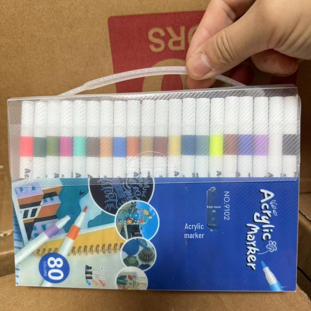 Набор акриловых маркеров: 12/24/36/48/60 Быстросохнущие акварельные маркеры-подсветки