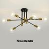 Neoglint Ceiling Lamp 6-Light Modern Metal Chandelier Semi Flush Mount Ceiling Light Fixture