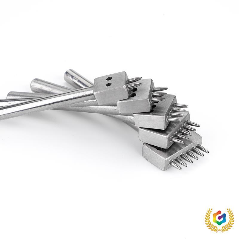 Ручной DIY Пробойник для Кожаного Ременья - Круглый Рядный Инструмент