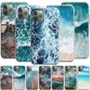 Blue Sea Waves Ocean Silicone Case for Apple iPhone 12 Mini 11 Pro SE XS X XR Max 8 7 6S 6 Plus 5S
