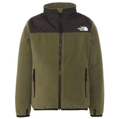 North Kids Mountain Versa Micro Cold New 130 [The Face] Куртка с молнией, Унисекс, Защита, Тепло, Легкий вес, [FW23] Серо-коричневый,
