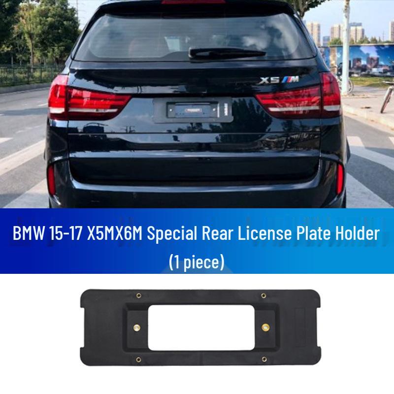 Manse Front License Plate Holder for BMW X5 M & X6 M - Bracket Frame & Cover