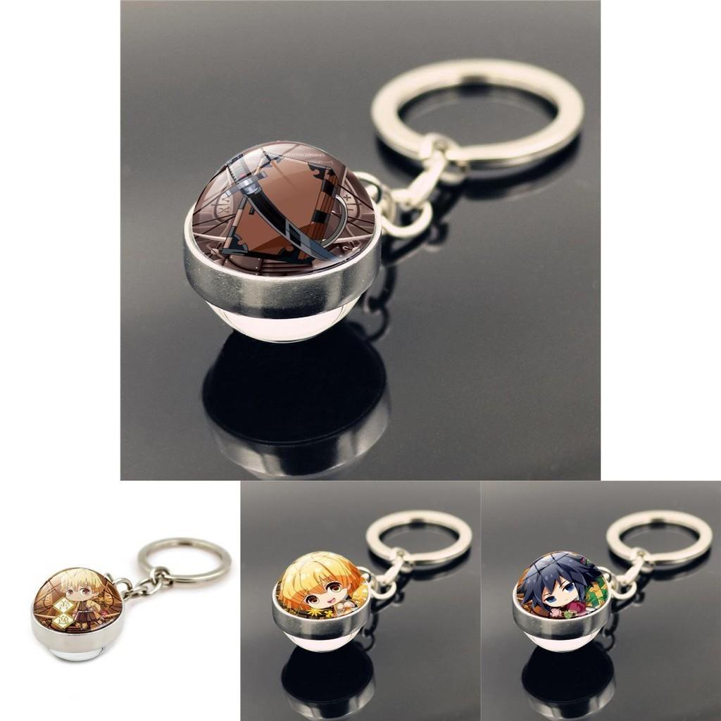 Стильные аксессуары-брелки «Истребитель демонов» для фанатов Современный минималистичный дизайн