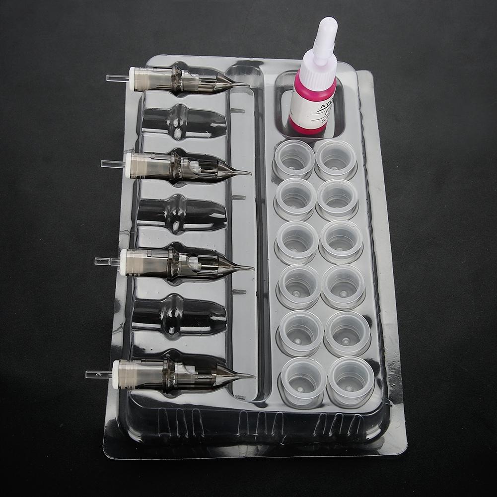 Pro 20pcs Trays Clear Disposable DGT Plastic Tattoo Cartridge Needle Holder Stand
