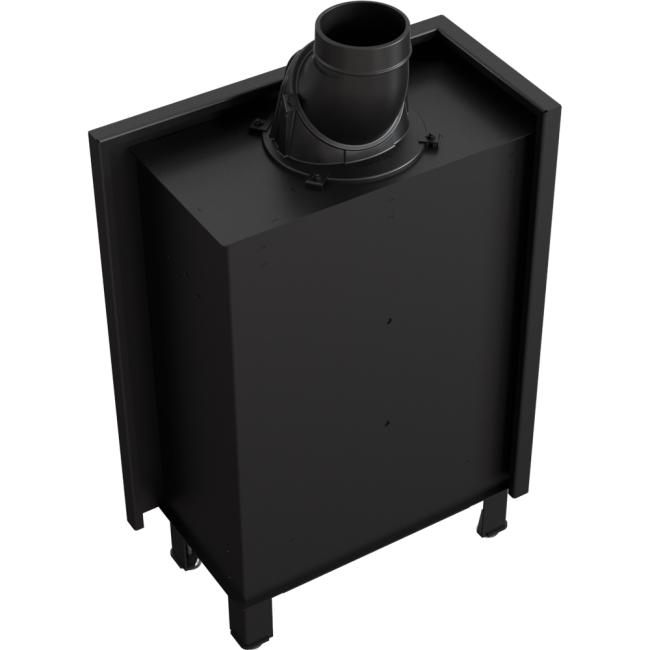 Умный стальной камин KRATKI LUCY SLIM левый 8 кВт Ø 160 MSK