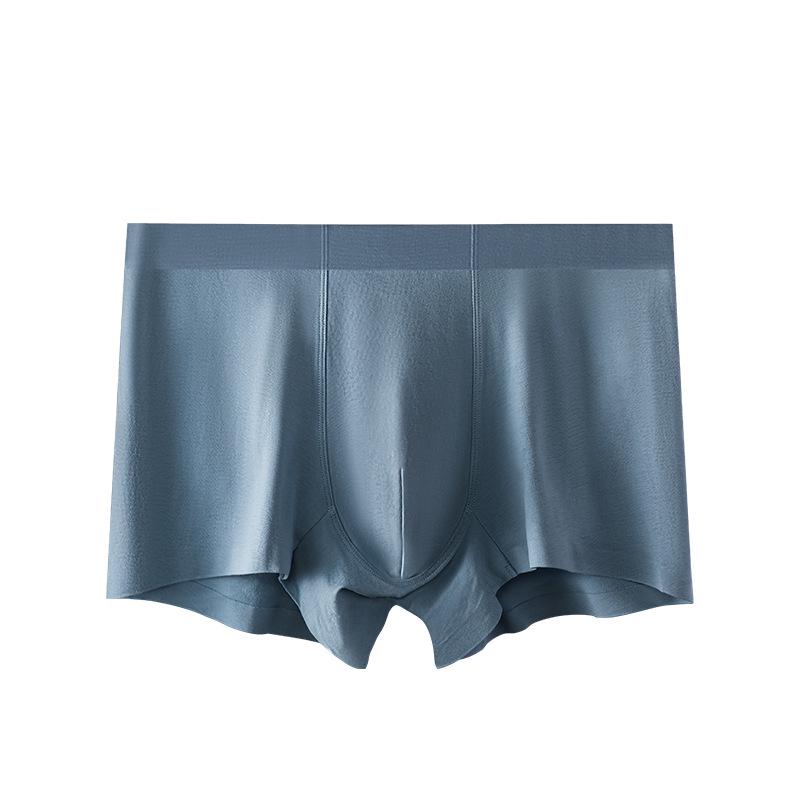 Мужские бесшовные антибактериальные хлопковые трусы-боксеры — приятные для кожи, дышащие и удобные.