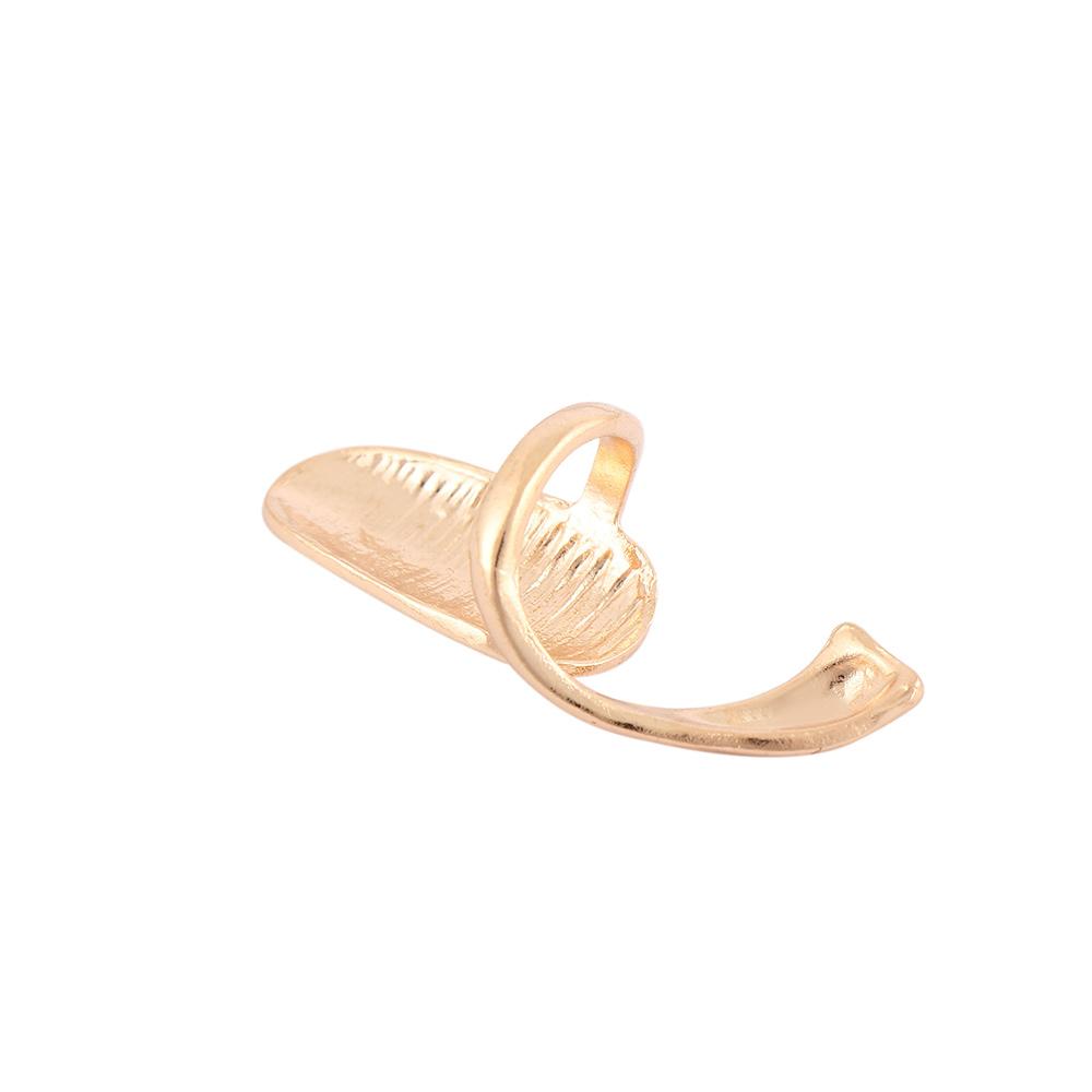 False Jewelry Gold Metal Ring Nail Fashion Rings Women Silver