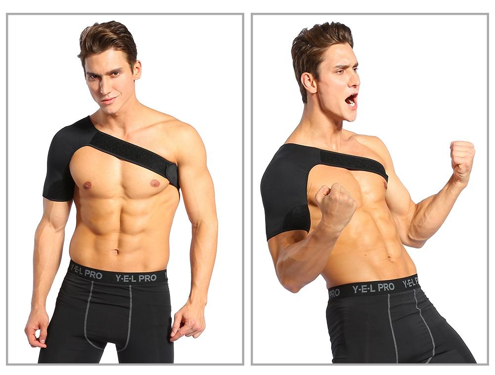 Men's Shoulder Support Brace Right Shoulder Brthable Shoulder Support for Pain Rel