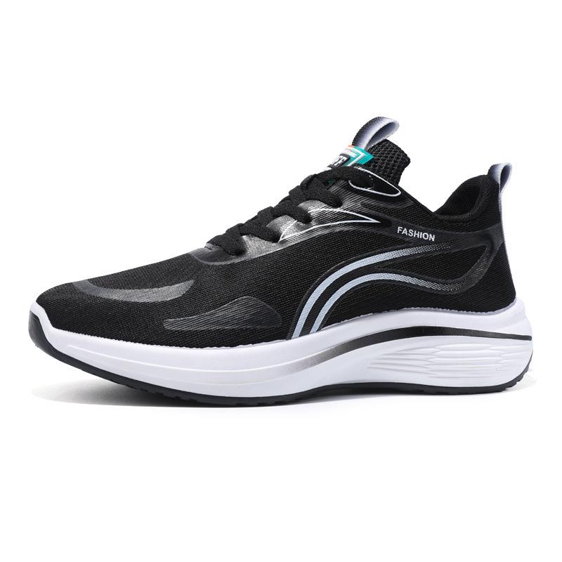 Men's Running Shoes Men's 2025 Summer Shoes Casual Mesh Breathable Running Shoes Shock Absorption Light Gradual Change Color Sports Shoes
