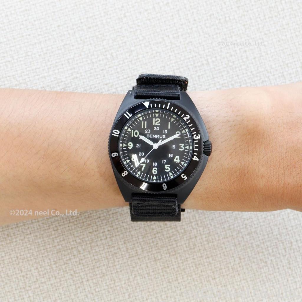 Watch [Benrus] TYPE-2-BK-COMBAT-SV Men's Black/Khaki