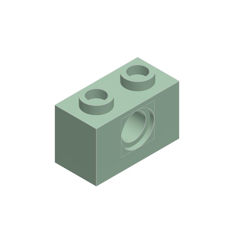 50pcs 3700 Brick 1 x 2 with Hole Bricks Collections Bulk Modular GBC Toys For Technical MOC DIY Building Blocks Compatible