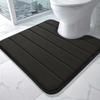 §Memory Foam U-Shaped Toilet Mat Anti-Skid Super Absorbent Bathroom Carpet Bath Mat For Bathroom Decor