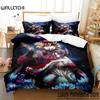 Новый комплект постельного белья Doma Single Twin Full Queen King Size Bed Set Adult Kids Bedroom Duvet Cover Sets 3D Print Anime Bed Set