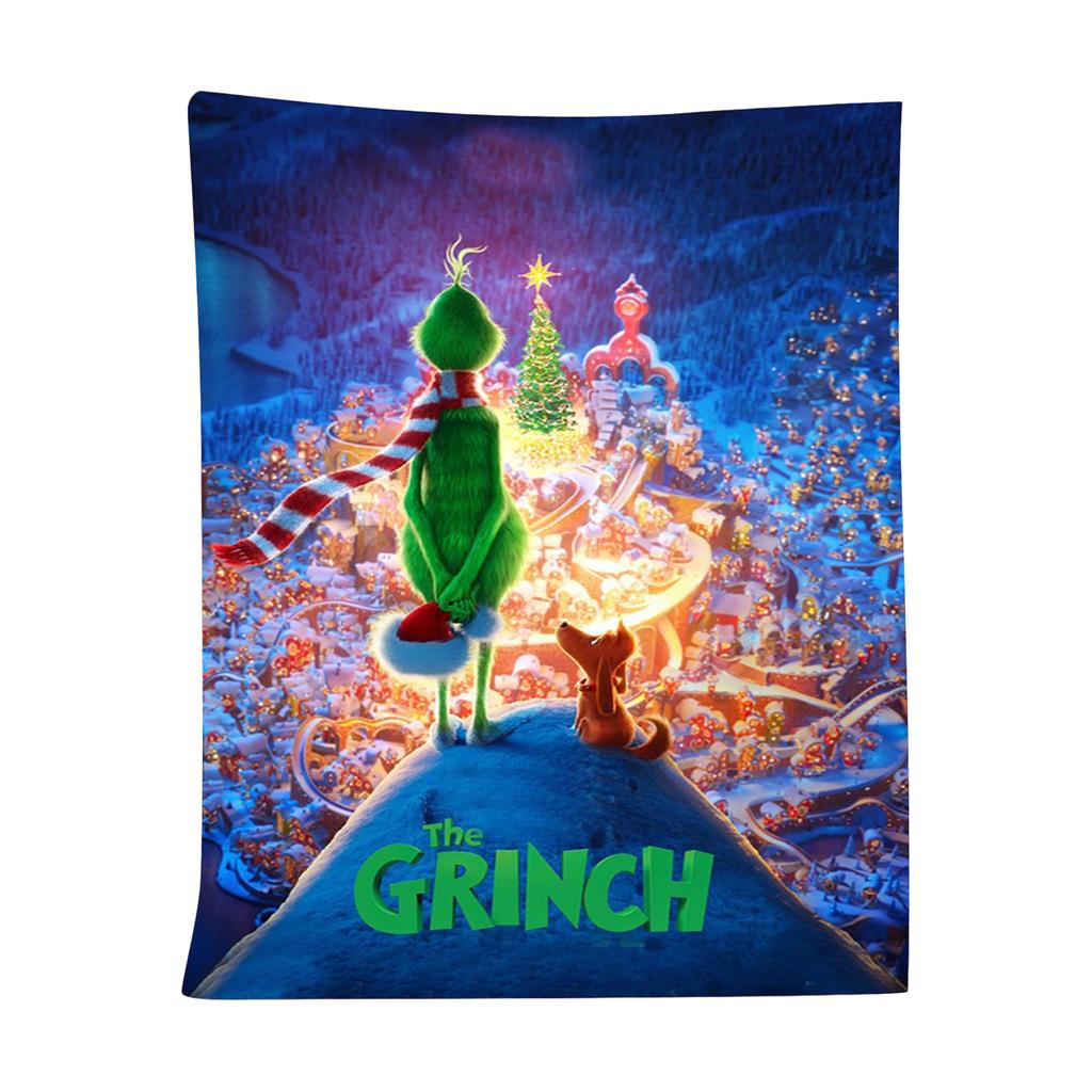 Фланелевое одеяло с принтом толстое и теплое для Рождества, подходит для пожилых людей и детей, чтобы согреться зимой.