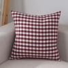 Весенняя клетчатая наволочка B&B Офис Без наполнителя Подушка для спины Маленькая свежая подушка Одинарная студенческая наволочка для общежития