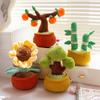 Simulation Potted Plant Succulent Plush Toy Persimmon Pine Tree Sunflower Doll Ornament Grab Machine Ragdoll Home