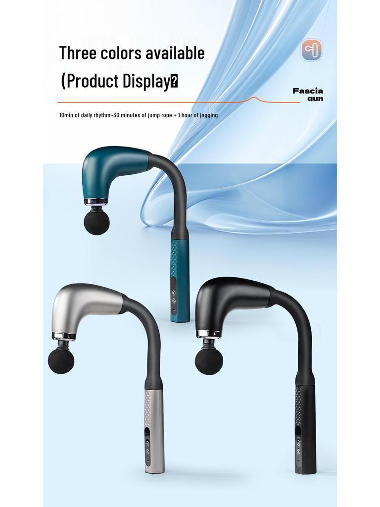 Массажный пистолет с длинной ручкой для локтей и тела для шеи, плеч, талии, спины и шейного отдела позвоночника