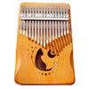 NOELAMOUR Kalimba 17 Keys Wooden Cat Cute Beginner Kalimba Thumb Piano Finger Piano (MoonCat Maple)