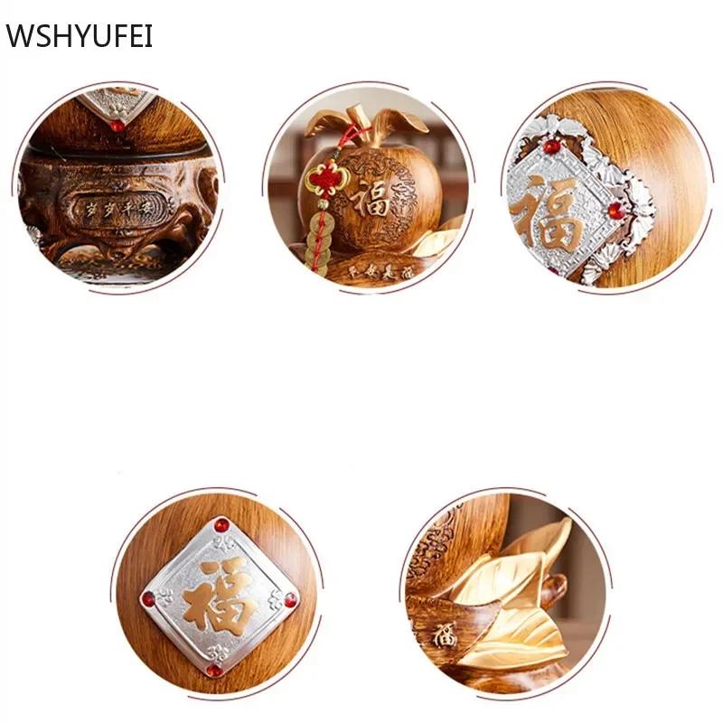 Креативная скульптура яблока, полимерное украшение, копилка большой вместимости, украшение для гостиной, настольный декор, поделки, домашние аксессуары