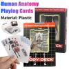 1-3PCS Human Anatomy Poker Cards The Body Deck Skeleton Playing Cards Waterproof Plastic Playing Cards Fun Halloween Board Game