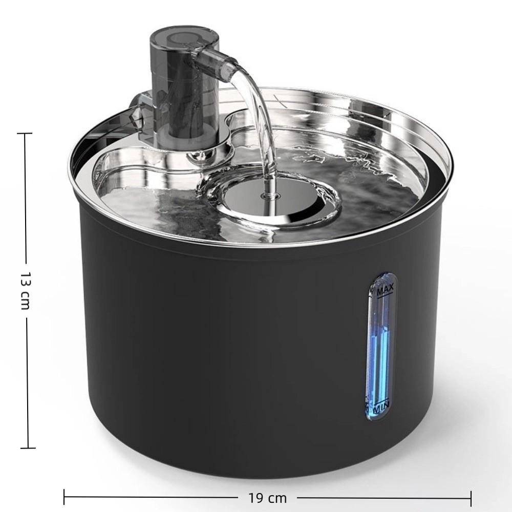 New 3L Pet Water Fountain Large Capacity Automatic Water Dispenser Efficient Filtration Stainless Cat Feeder For Dog Cat