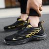 Men's shoes new breathable and lightweight teenagers rotating buttons fashion trend running sports shoes factory direct sales