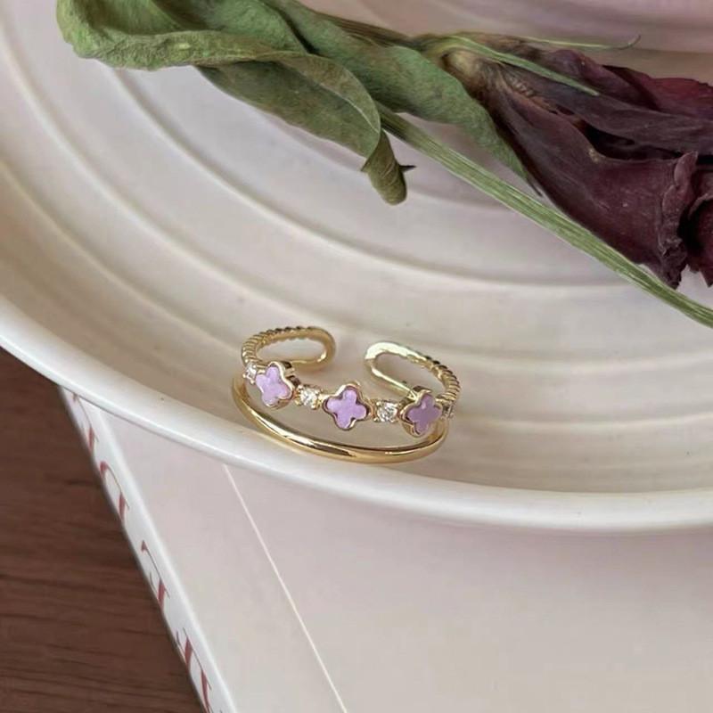 Enamel Colorful Butterfly Ring For Women Adjustable Open Design Unique And Jewelry Chic