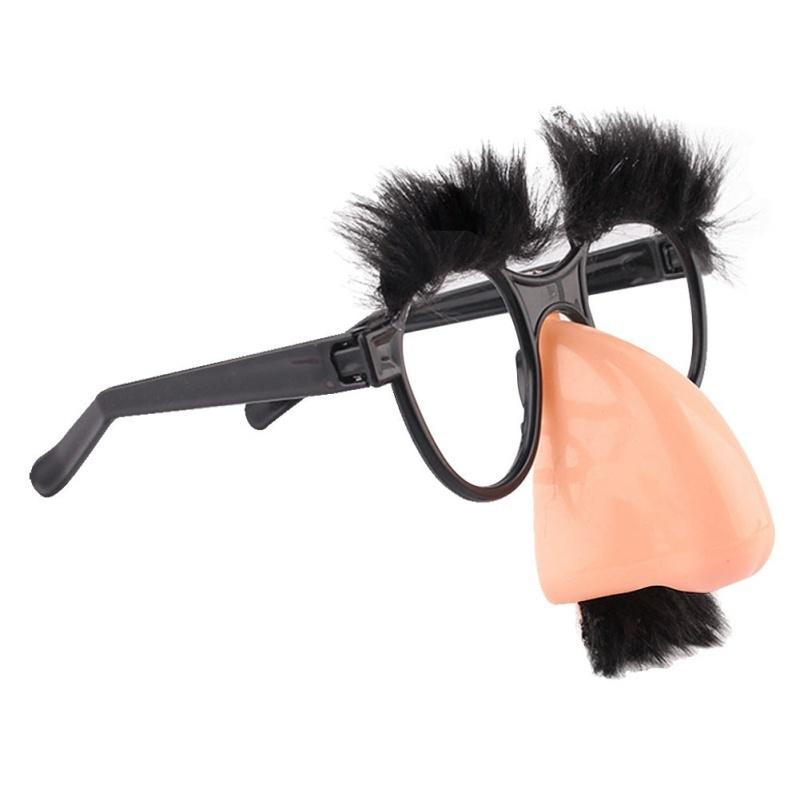 1 шт. Хэллоуин Черная Борода Очки Пластик Большой Нос Смешной Трюк Дурак Реквизит Детские Очки Шоу