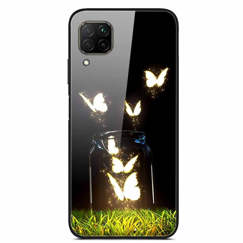 Luxury Cover Case for Huawei P40 Lite Tempered Glass Cover for Huawei P40 Lite E Phone Case for Huawei P 40 Lite Coque P40Lite E