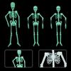 Luminous Hanging Skeleton Decoration Scary House Scary Pendant Props Halloween Party Yard Garden Decoration Glow Fake Skull