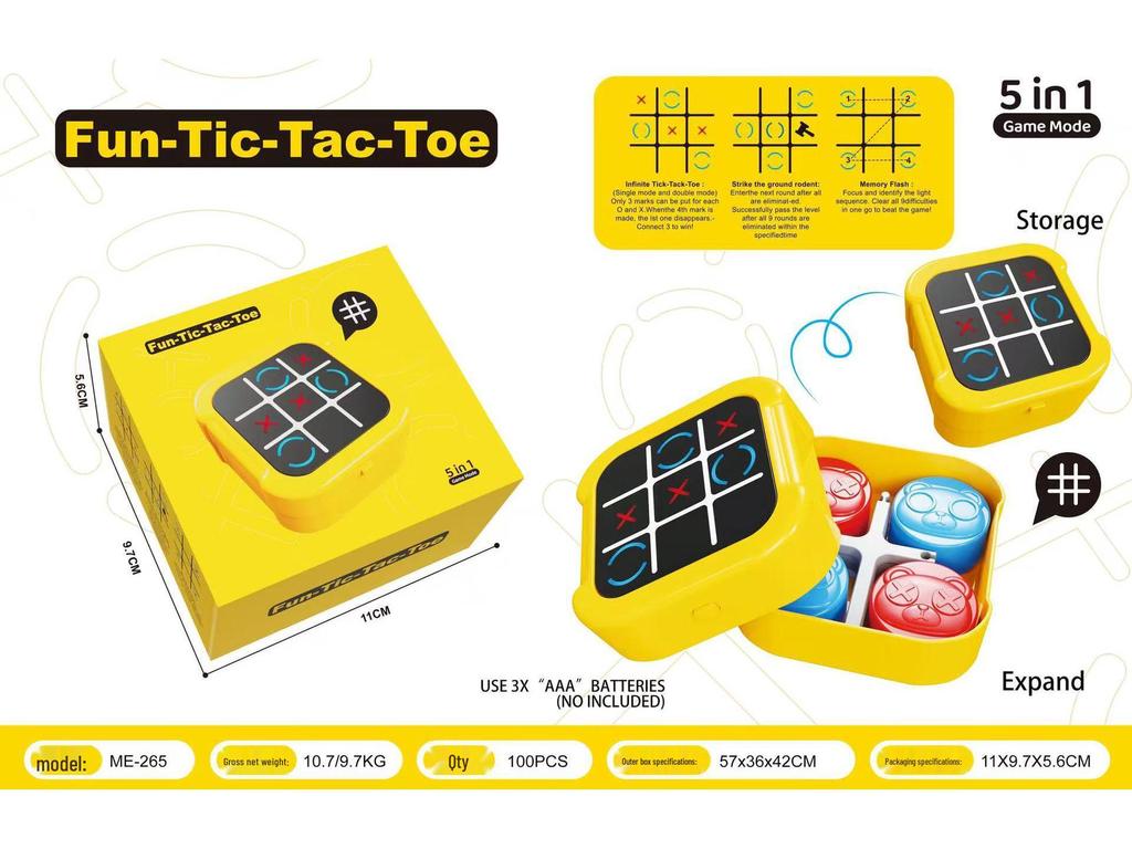 International-Style Electronic Tic-Tac-Toe & Gomoku Multi-Functional Chessboard Game for Kids