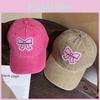 Cotton Stylish Bow Duckbill Cap Sun Protection Baseball Cap With Curved Brim