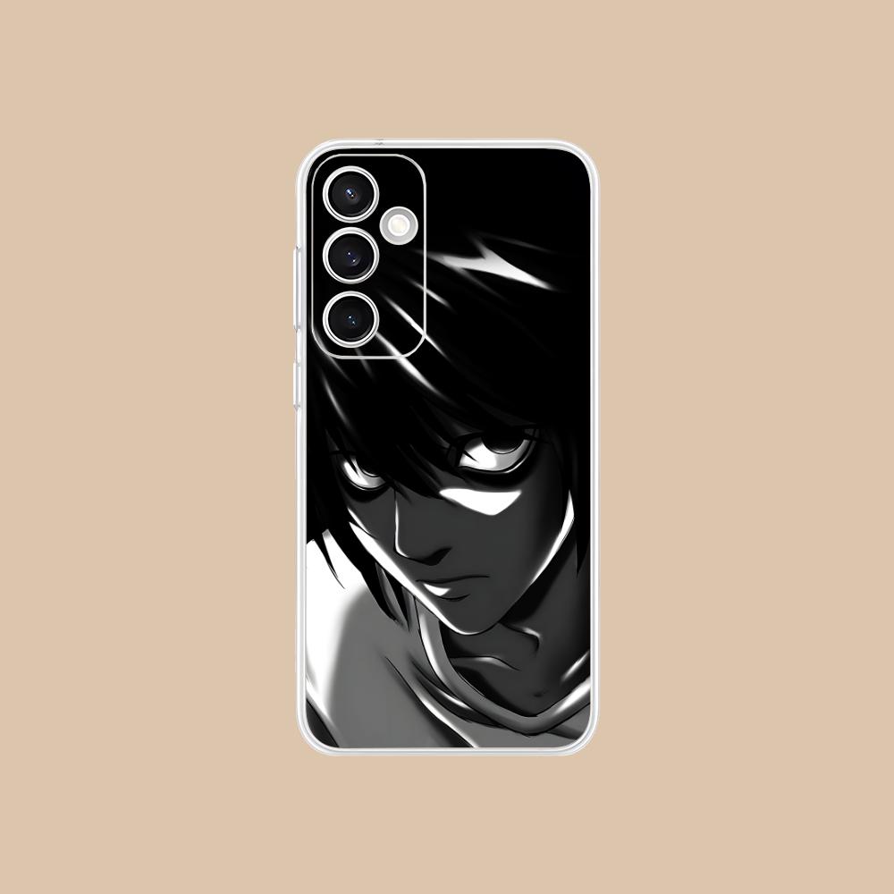 Чехол для мобильного телефона Death Note L Lawliet для Samsung Galaxy S25 S24 S23 S22 S21Plus FE Ультрапрозрачный Цветной Чехол Чехол Красивый