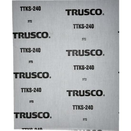 TRUSCO Waterproof Abrasive Cloth Sheet 230X280mm #240 (50 Pieces) TTKS-240