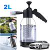 2L Hand Pneumatic Foam Cannon with 2 Types of Nozzle High/Air Pressure Washer Car Wash Pneumatic Bottle Car Clean Accessories