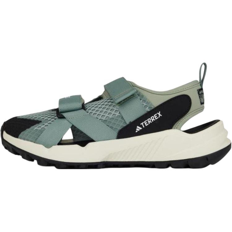 Adidas Terrex Hydroterra Comfortable Versatile Non-Slip Durable Low-Top Kids Sandals Kids Sandals Green IH6376