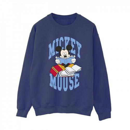 Disney Womens/Ladies Mickey Mouse Reading Books Sweatshirt